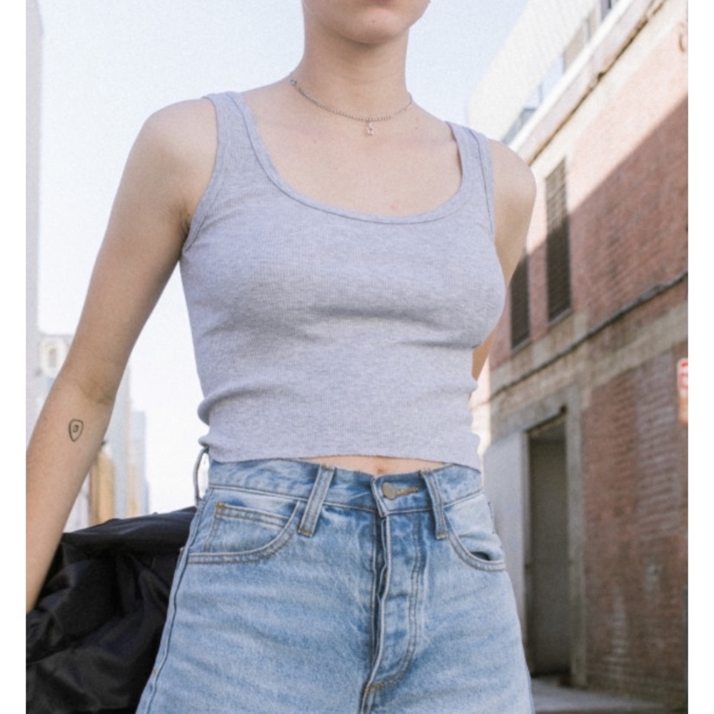 Brandy tank in grey